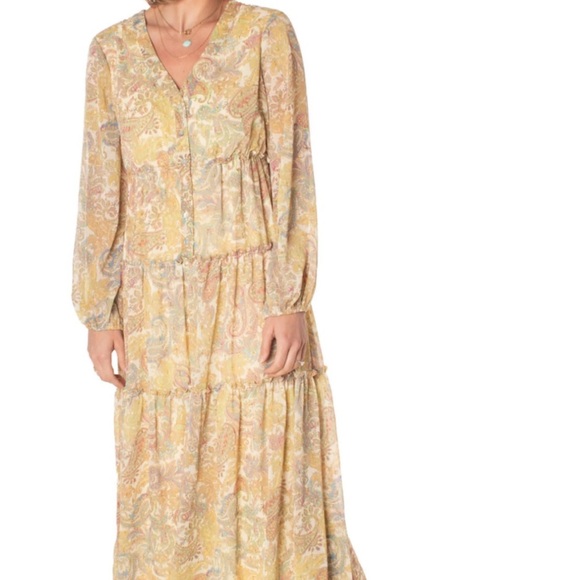 Floral Yellow Dress - Picture 1 of 7